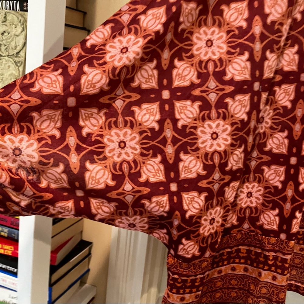 Suzanne Betro Weekend Batwing Sleeve Tunic Size L - Picture 3 of 6